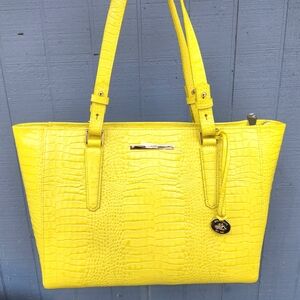 Brahmin Medium Arno in Key Lime EUC